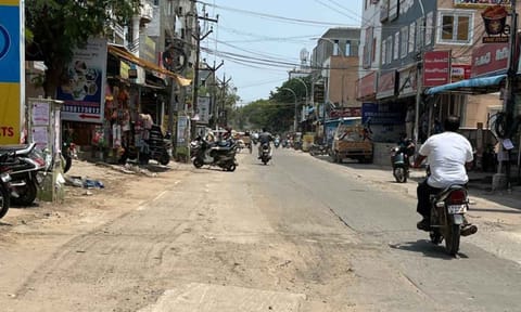 The road on Balaji Street turns slushy when it rains, which makes it dangerous for motorists and also pedestrians