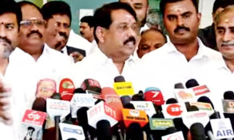 BJP state president Nainar Nagendran&nbsp;