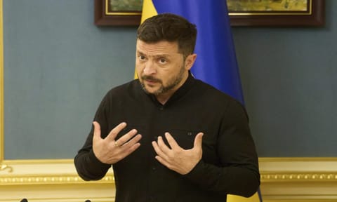 Ukrainian President Volodymyr Zelenskyy (AP)