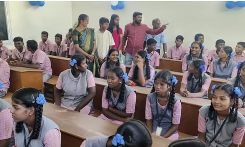 New smart classrooms at the Ulundai Government Higher Secondary School