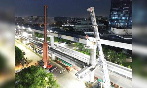 CMRL erects India’s first 33-metre U-girder&nbsp;