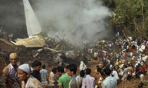 Rescuers work at the site of an Air India plane that crashed in Mangalore, in the southern Indian state of Karnataka, Saturday, May 22, 2010 (AP)&nbsp;