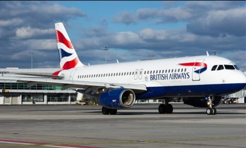 British Airways flight&nbsp;