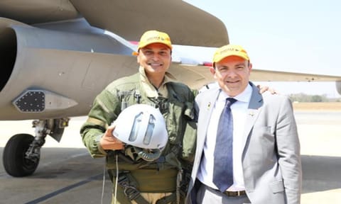 Anil Ambani, Founder Chairman, Reliance Group and Eric Trappier, Chairman, Dassault Aviation