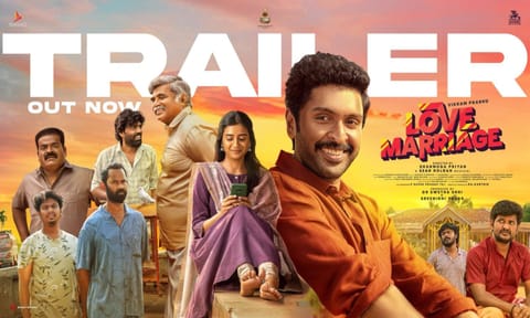Love Marriage movie trailer released by Actor Dhanush (x: @SonyMusicSouth)