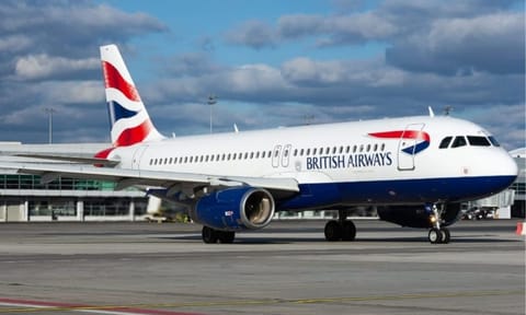 British Airways flight&nbsp;