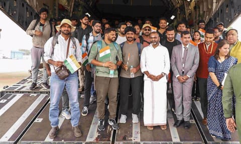 India brought back 161 Indians in a chartered flight from Amman (Photo: PTI)