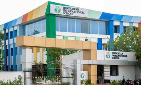 An outside view of Hindustan International School, Padur campus