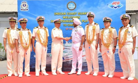 Japan Coast Guard Ship Itsukushima docks in Chennai to deepen maritime ties&nbsp;