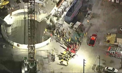 Los Angeles tunnel collapse (AP)