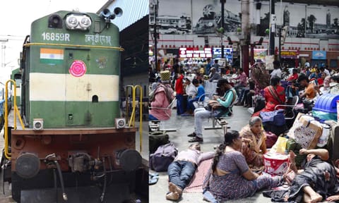 Visuals from the Chennai Central railway station (Photo: Hemanathan M)&nbsp;