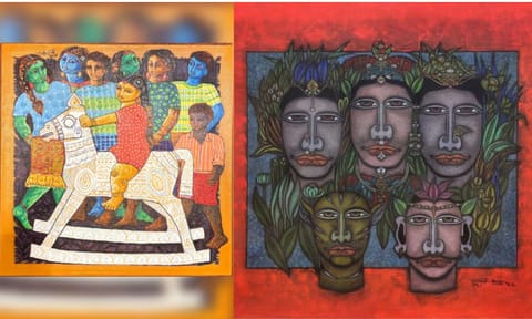 Govindarajan's art; M Raj