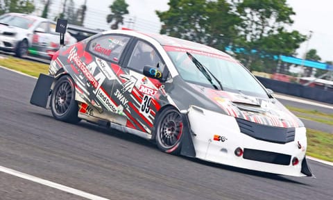 Arjun Balu en route to winning the ITC race&nbsp;