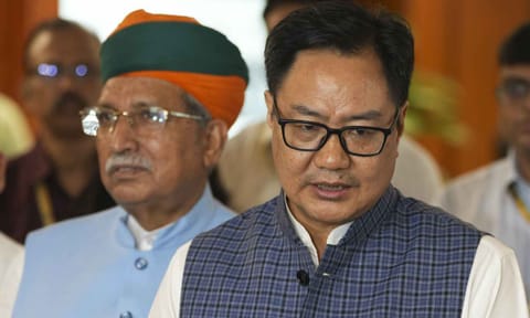 Union Minister Kiren Rijiju (PTI)&nbsp;