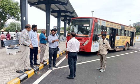 MTC, GCC officials and traffic police inspect Royapuram site ahead of Broadway terminus shift&nbsp;&nbsp;
