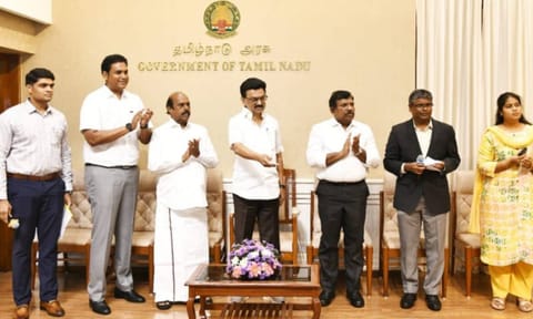 CM Stalin lays foundation stone for new TIDEL Neo Park in Tiruvannamalai
