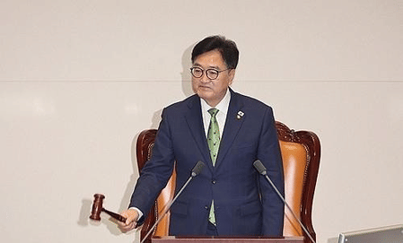 South Korean National Assembly Speaker Woo Won-shik