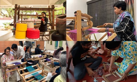 Shuttles &amp; Needles, a contemporary weaving studio located in Adyar