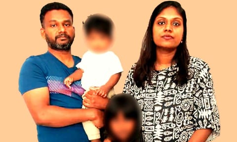 Anupa Achuthan, her daughter Nia Naveen