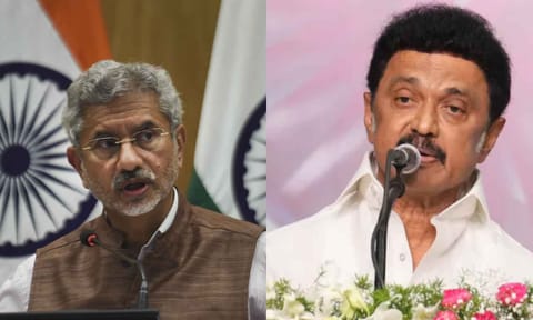 Union External Affairs Minister (EAM) S Jaishankar; Chief Minister MK Stalin (PTI)&nbsp;