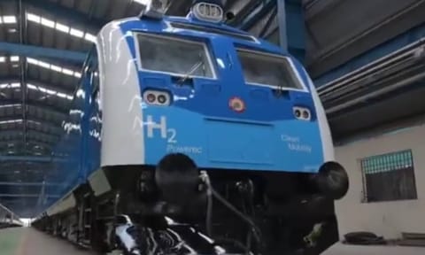 Nation’s first hydrogen-powered train&nbsp;