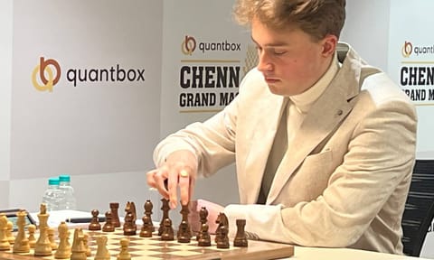 Vincent Keymer ahead of his match against Awonder Liang&nbsp;