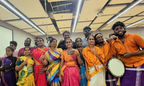 The Kuzhu at their first paid performance&nbsp;