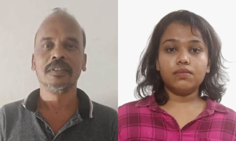 &nbsp;S Venkatesan (50) and his daughter, V Monisha (20)