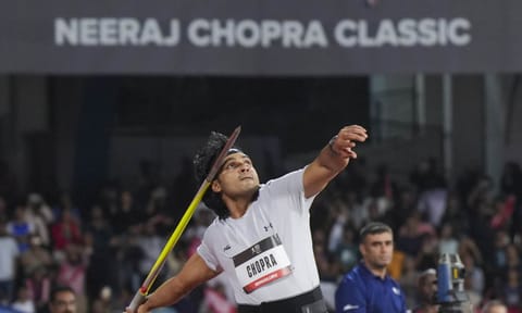 Two-time Olympic medallist Neeraj Chopra (PTI)&nbsp;