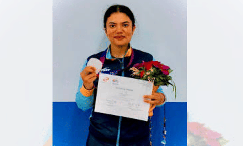Young Indian shooter Manini Kaushik (Photo/Instagram@kaushikmanini)&nbsp;