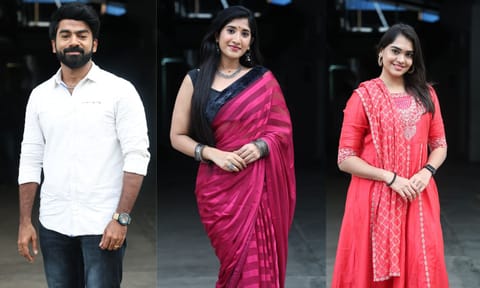 L to R: Nishanth Russo, Shaalini, Varshini Venkat
