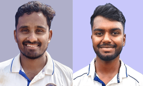 Rohith Rayudu (L) and G. Ajitesh&nbsp;