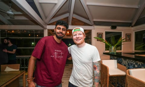 Ed Sheeran and Ganesh Murali Iyer