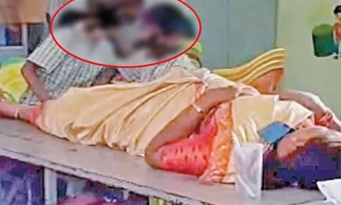 Dharmapuri govt school HM makes students massage legs, suspended