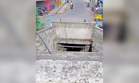 Regulator in place at the lake carries water from Chitlapakkam to Sembakkam&nbsp;