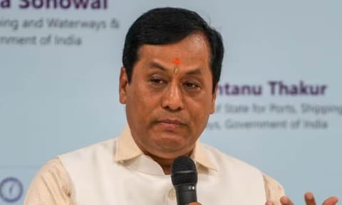 Union Ports Shipping and Waterways Minister Sarbananda Sonowal (PTI)&nbsp;