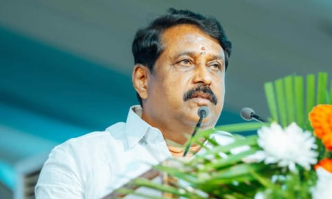 BJP state president Nainar Nagenthran&nbsp;