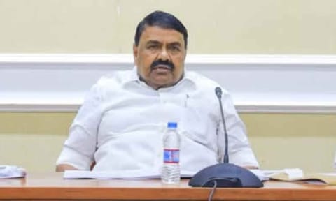 State Minister for Forests and Khadi RS Rajakannappan&nbsp;
