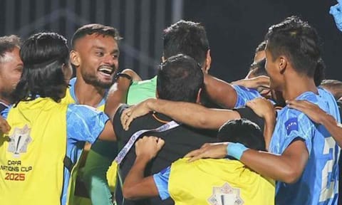 India finish third in CAFA Nations Cup after beating Oman on penalties&nbsp;