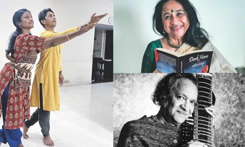 Renjith and Vijna; Gowri Ramnarayan (T), Ravi Shankar (B)