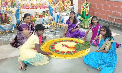 At Sri Arunodayam home