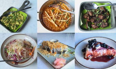 Variety of dishes at Olive Greenz (Photo: Justin George)