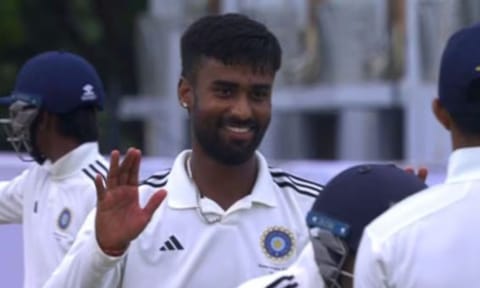 Left-arm spinner Manav Suthar&nbsp;