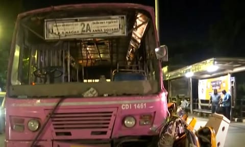 Visual from the spot (Thanthi TV)