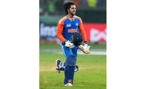 India batter Tilak Varma&nbsp;