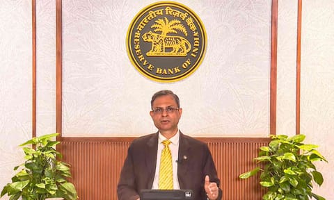 Reserve Bank of India Governor Sanjay Malhotra speaks on Monetary Policy Statement, in New Delhi (PTI)&nbsp;