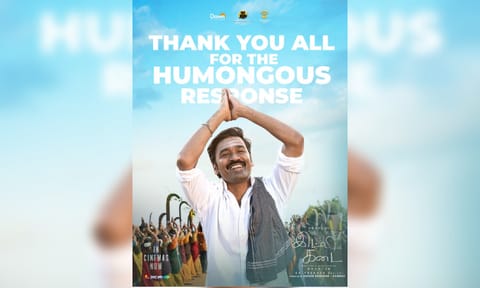 &nbsp;Actor and director Dhanush&nbsp;