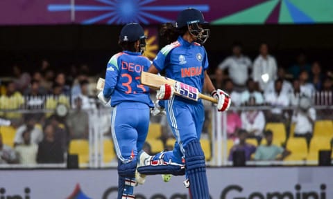 Pratika Rawal and Harleen Deol. (Photo/ANI)