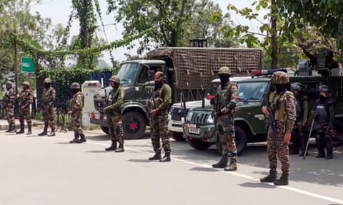 Security forces deployed in Manipur (Photo: ANI)
