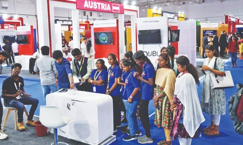 Visitors at the Tamil Nadu Global Startup Summit